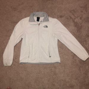 The North Face White fleece jacket